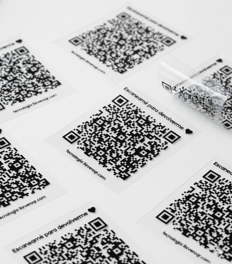 PegatinaQR - pegatina UV con tu contacto directo en cualquier objeto