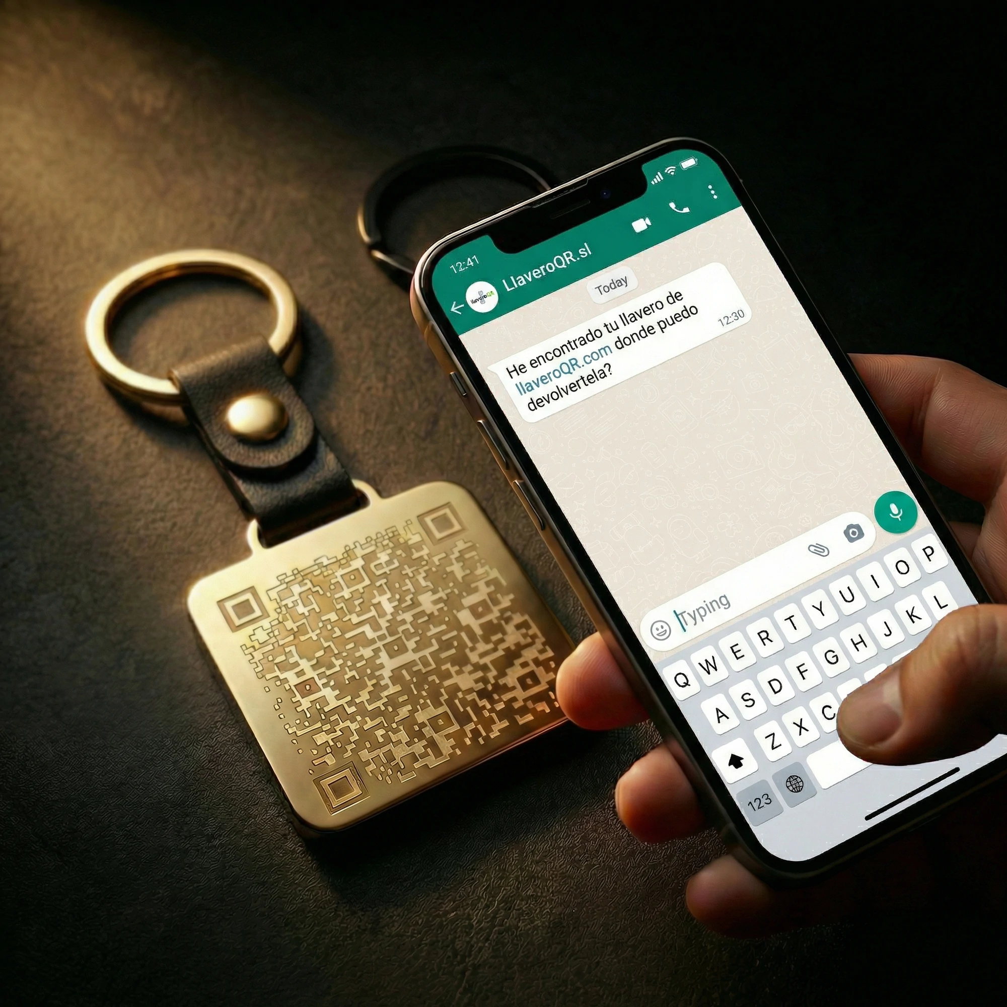 LlaveroQR - Acero Premium - No pierdas nada - Imagen 3