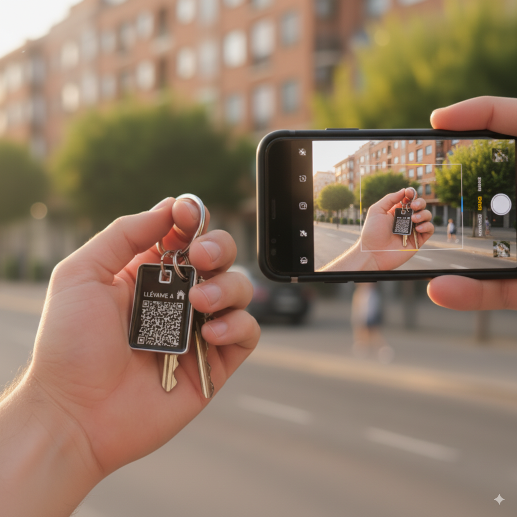 Escaneando código QR con cámara del móvil